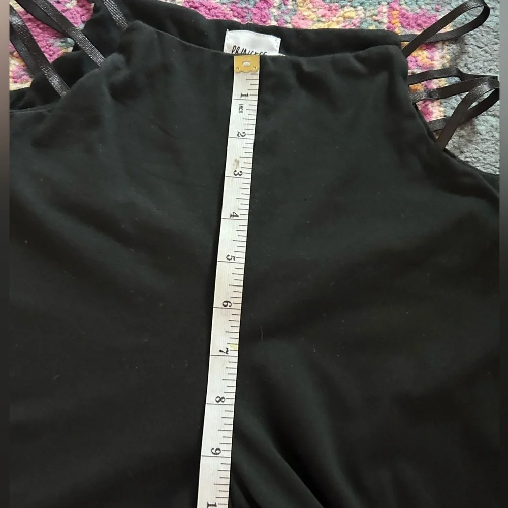 Princess Polly Black Ariarne Flare Pants Cut Out High Waist Size 4 Women’s - Picture 5 of 6
